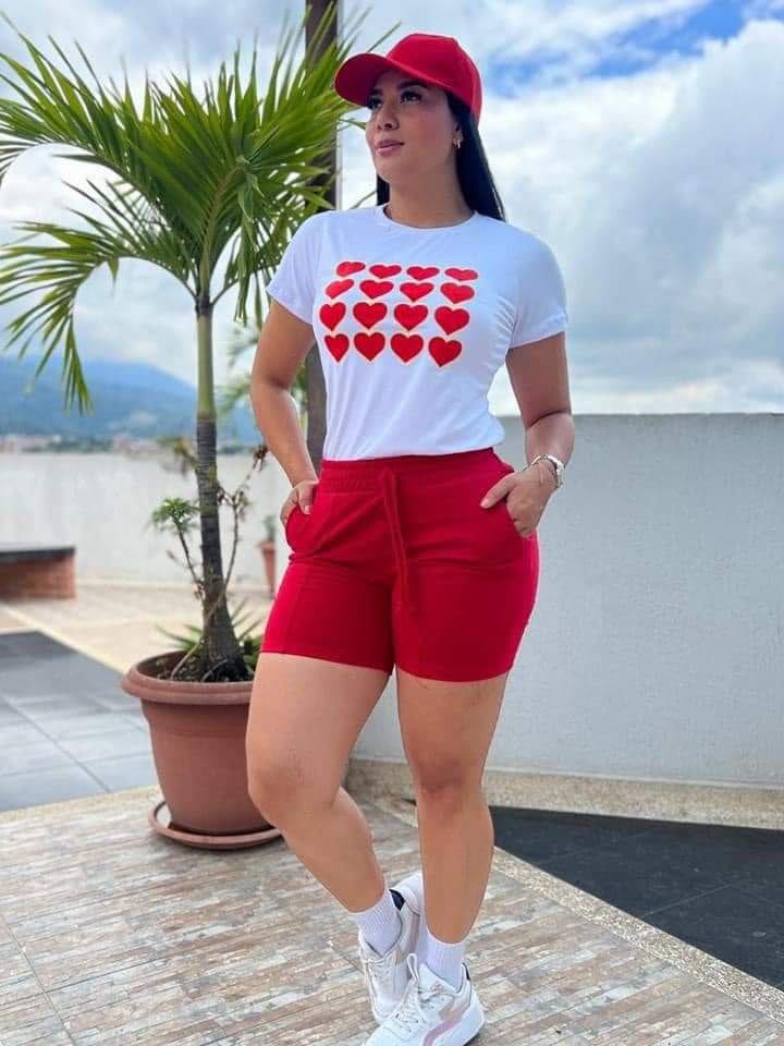 Conjunto Deportivo Biker Corazones