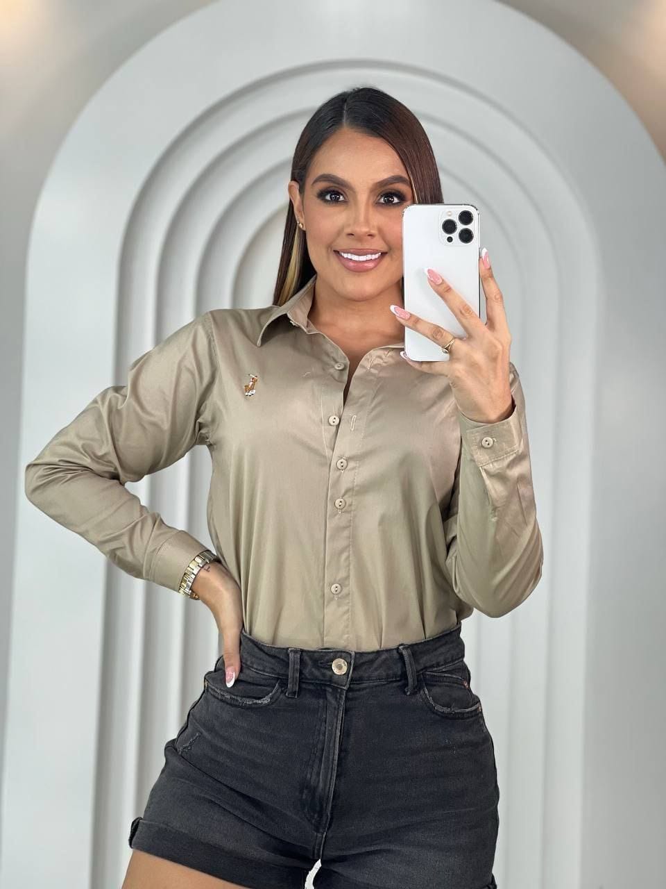 Camisa manga larga