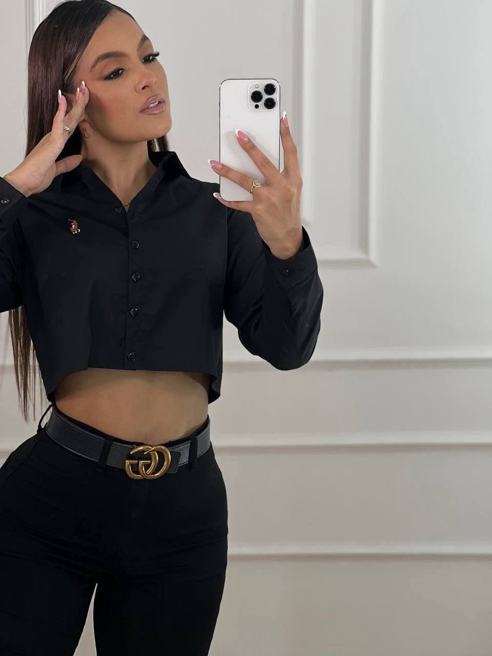 Camisa Oversize Manga Larga