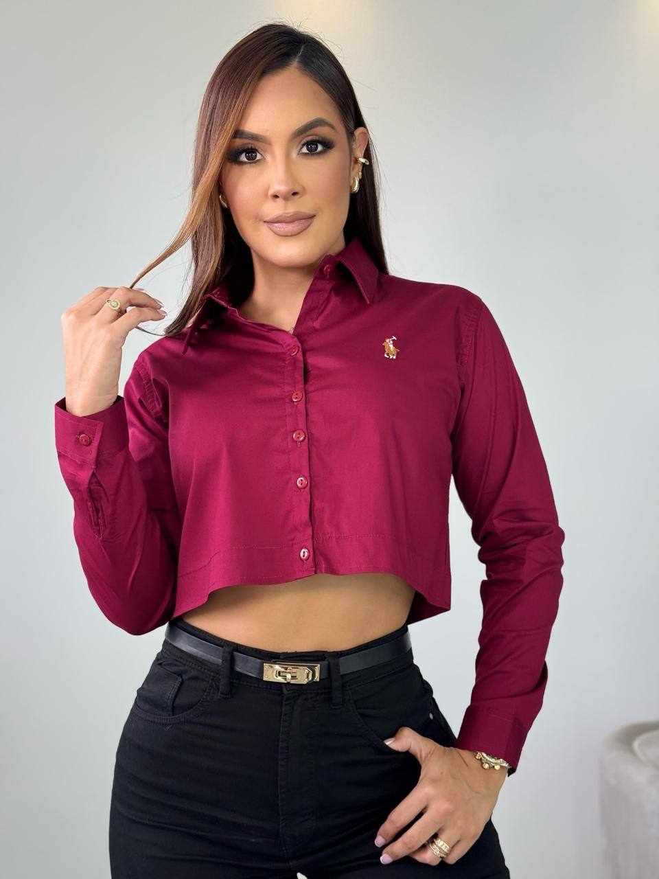 Camisa Oversize Manga Larga
