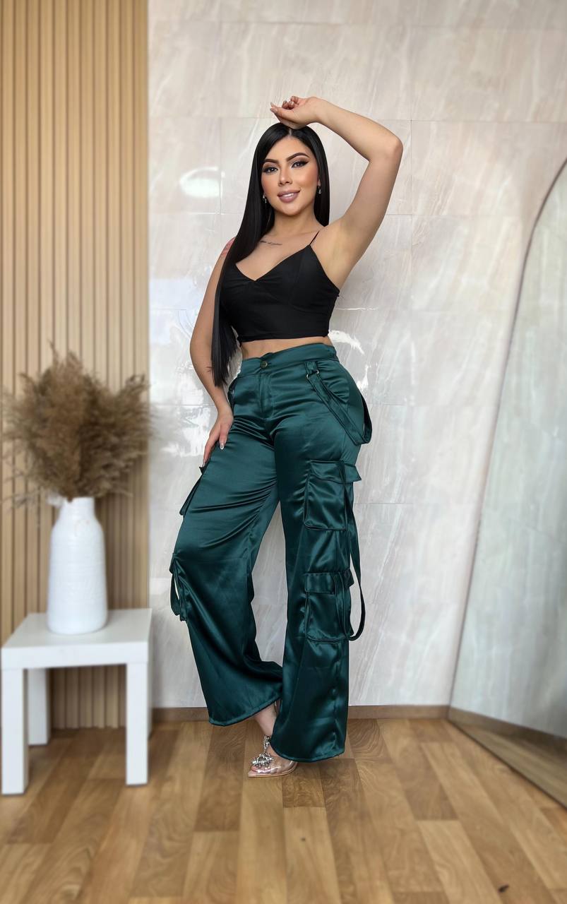 Pantalon satín