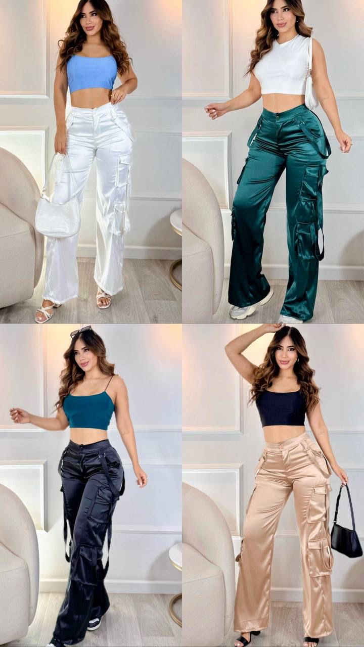 Pantalon satín