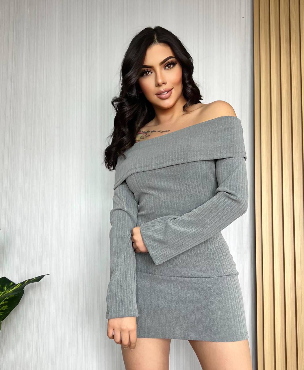 Vestido rib talla única