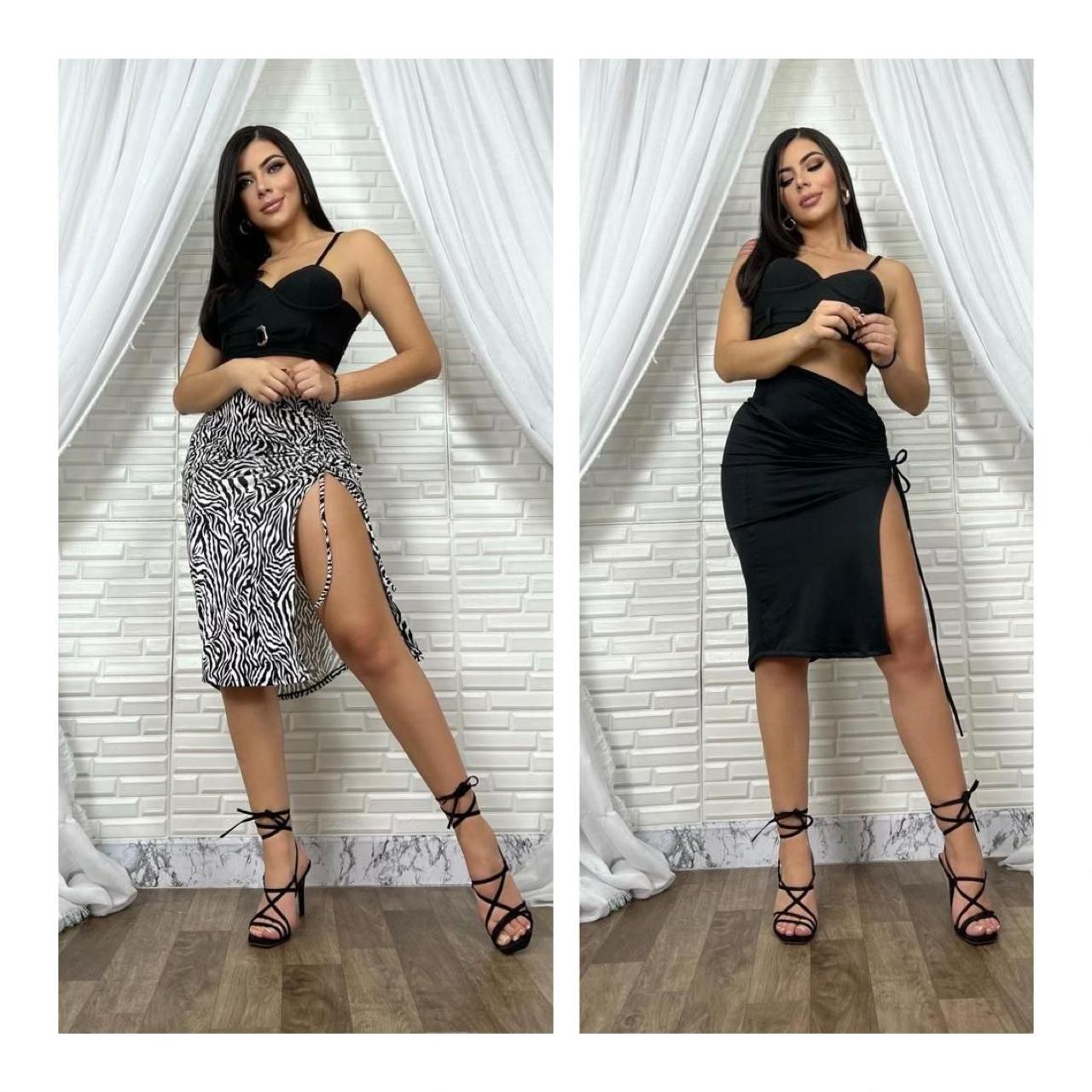 Falda licrada talla única