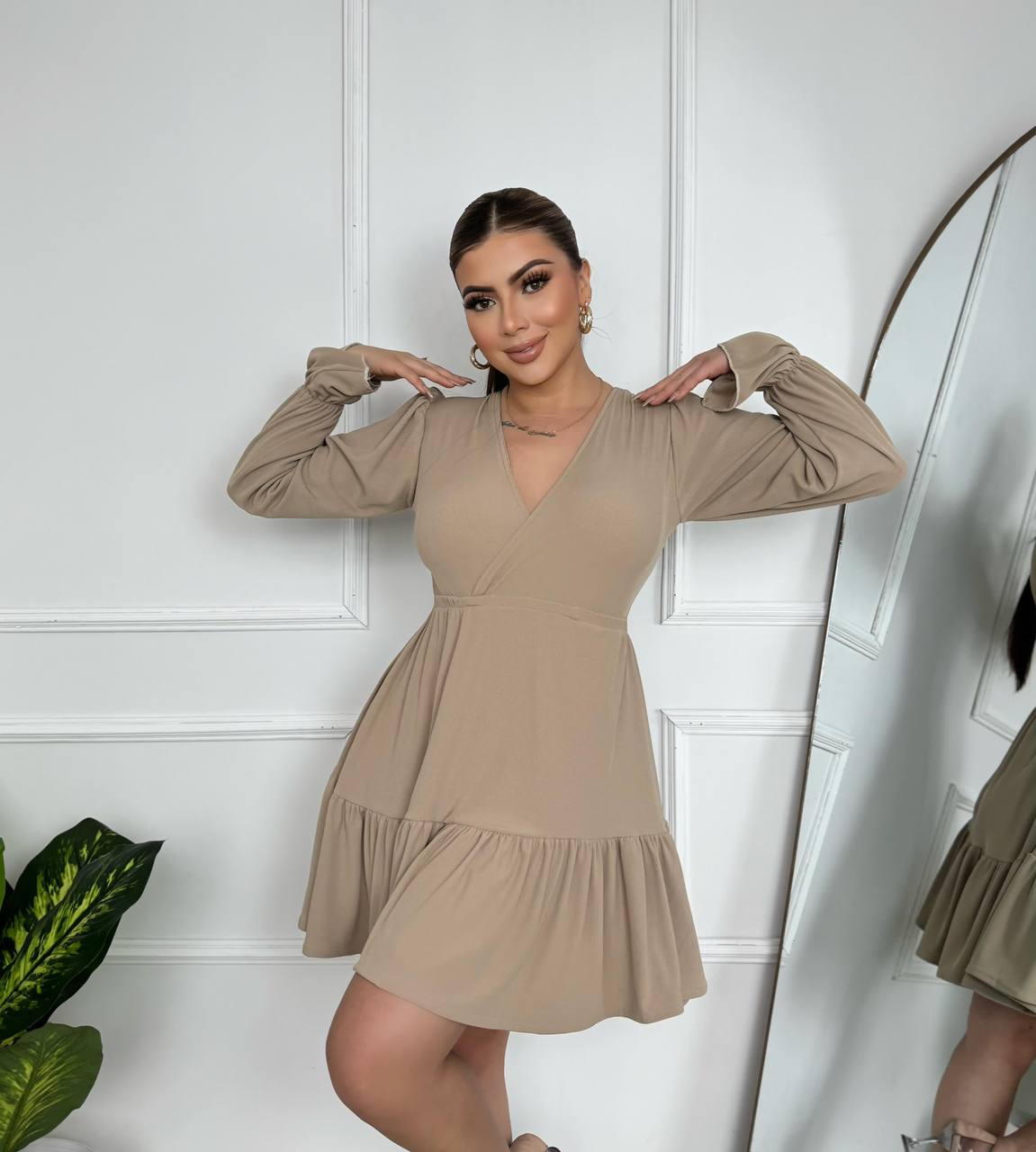 Vestido chalis talla única