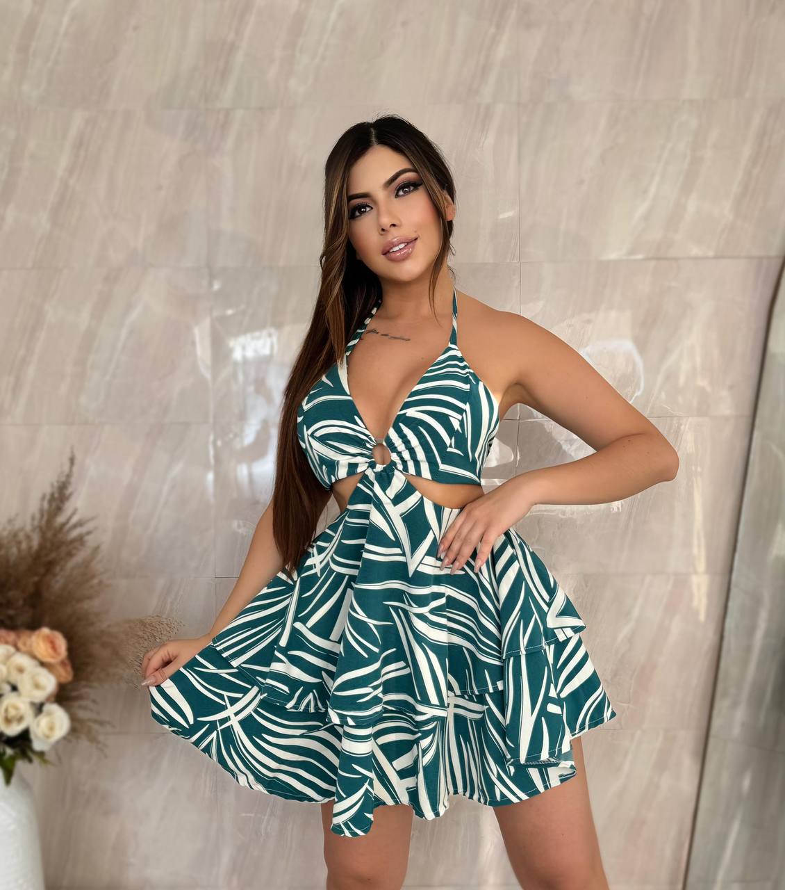 Vestido chalis talla única